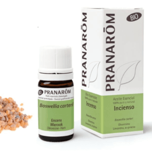El aceite esencial de incienso es utilizado en ceremonias rituales, aromaterapia y cosmética natural por sus diversas propiedades. Entre ellas, que favorece estados meditativos y contiene propiedades antioxidantes.